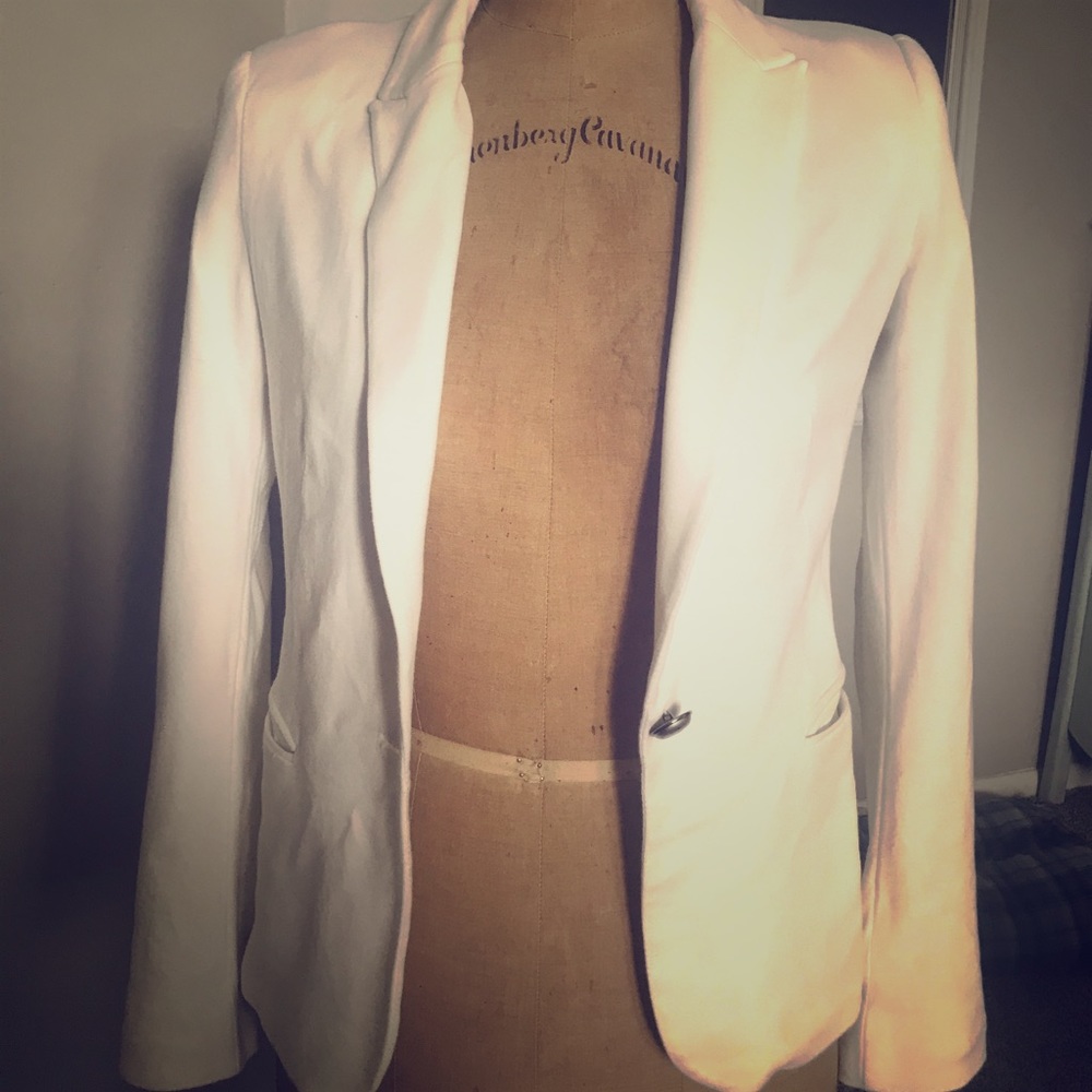Zara white blazer
